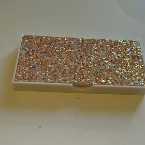 Clinique Rose Gold Glitter eyeshadow, and blush palette compact, new